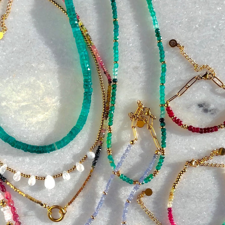Gemstone jewelry Gift for Mom Gift for Girlfriend Goddess Necklace 