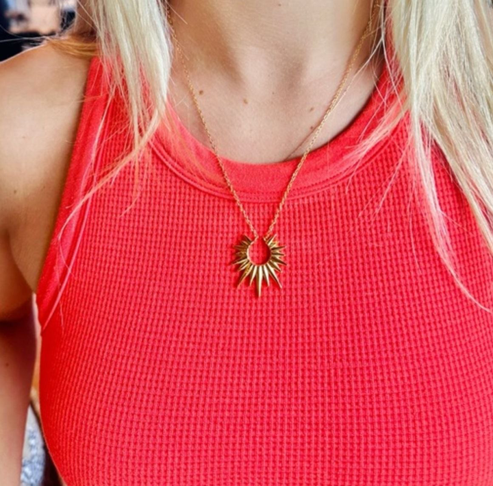Sun Pendant Necklace